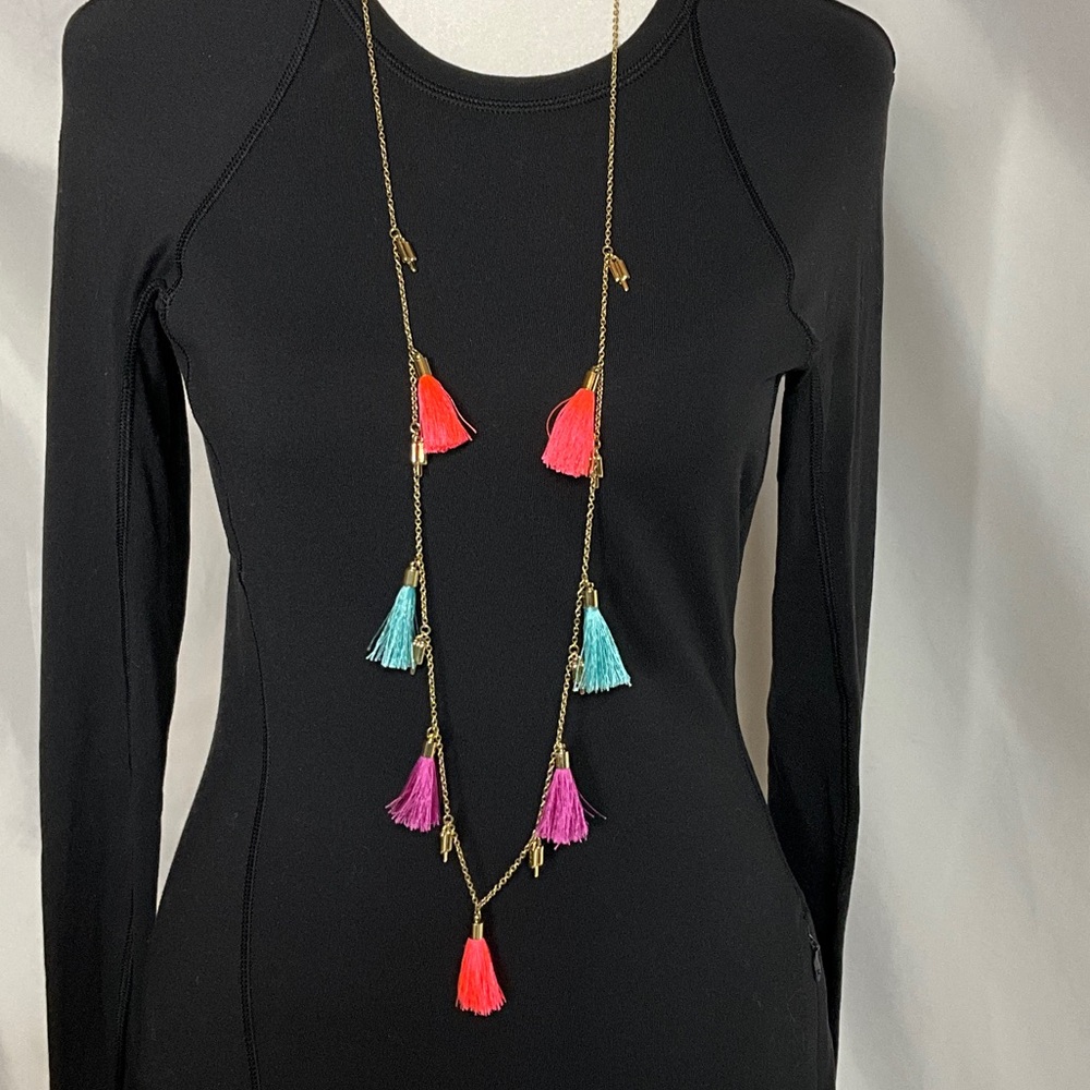 INC International Concepts Multicolor Tassel Necklace